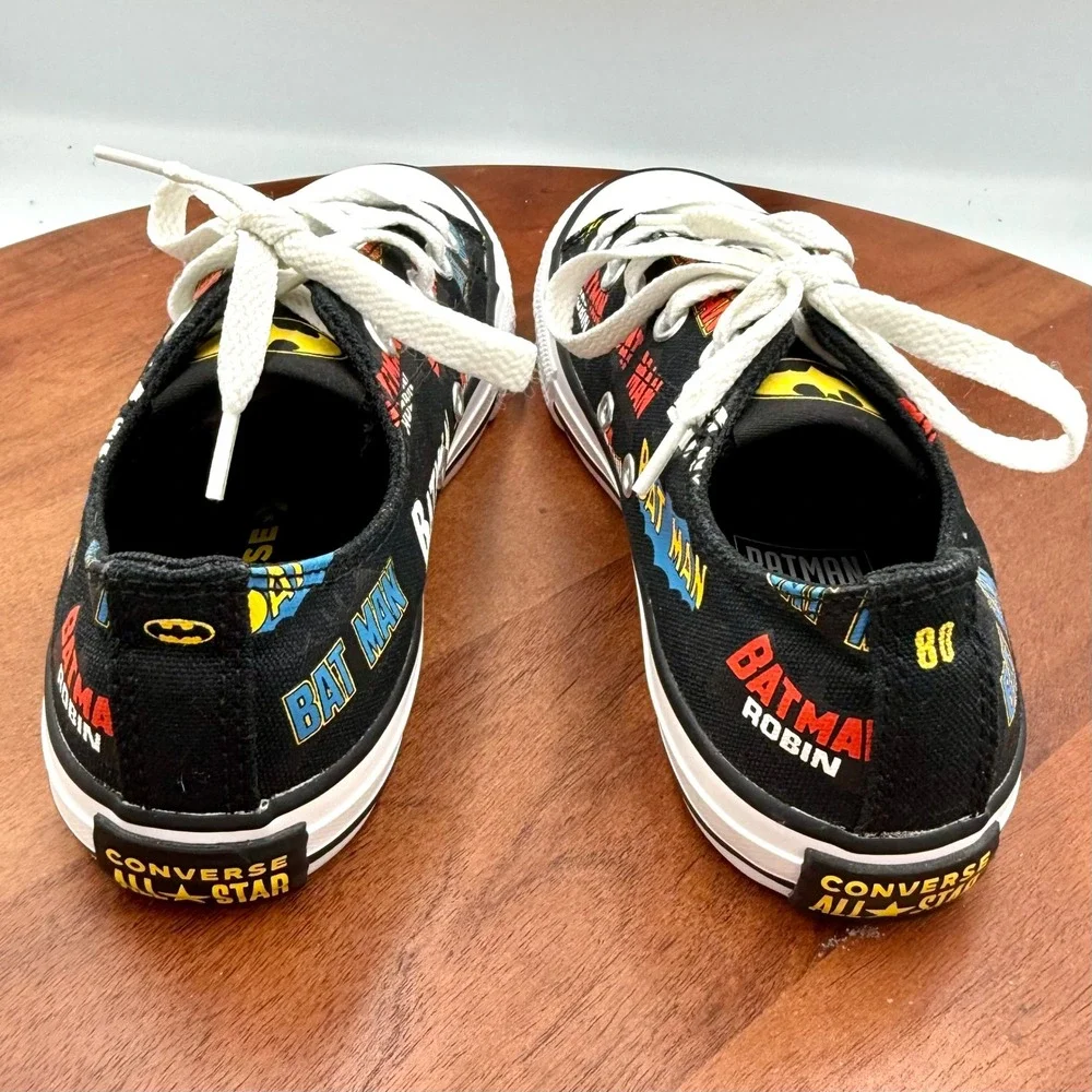 Converse Chuck Taylor All Star Batman 80‎ Years Sneakers Black 367321F Kids 1.5Y